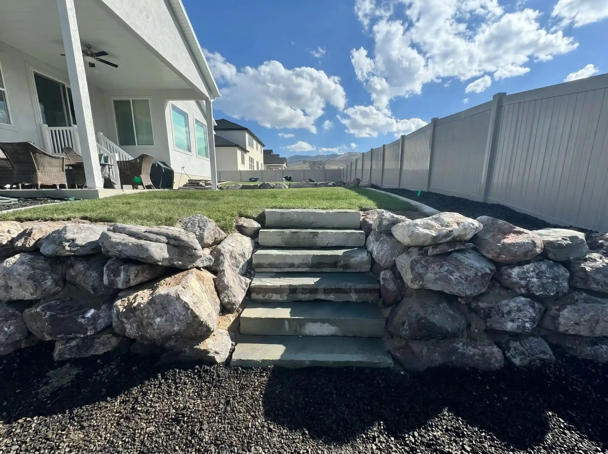 Stone steps in West City Valley UT